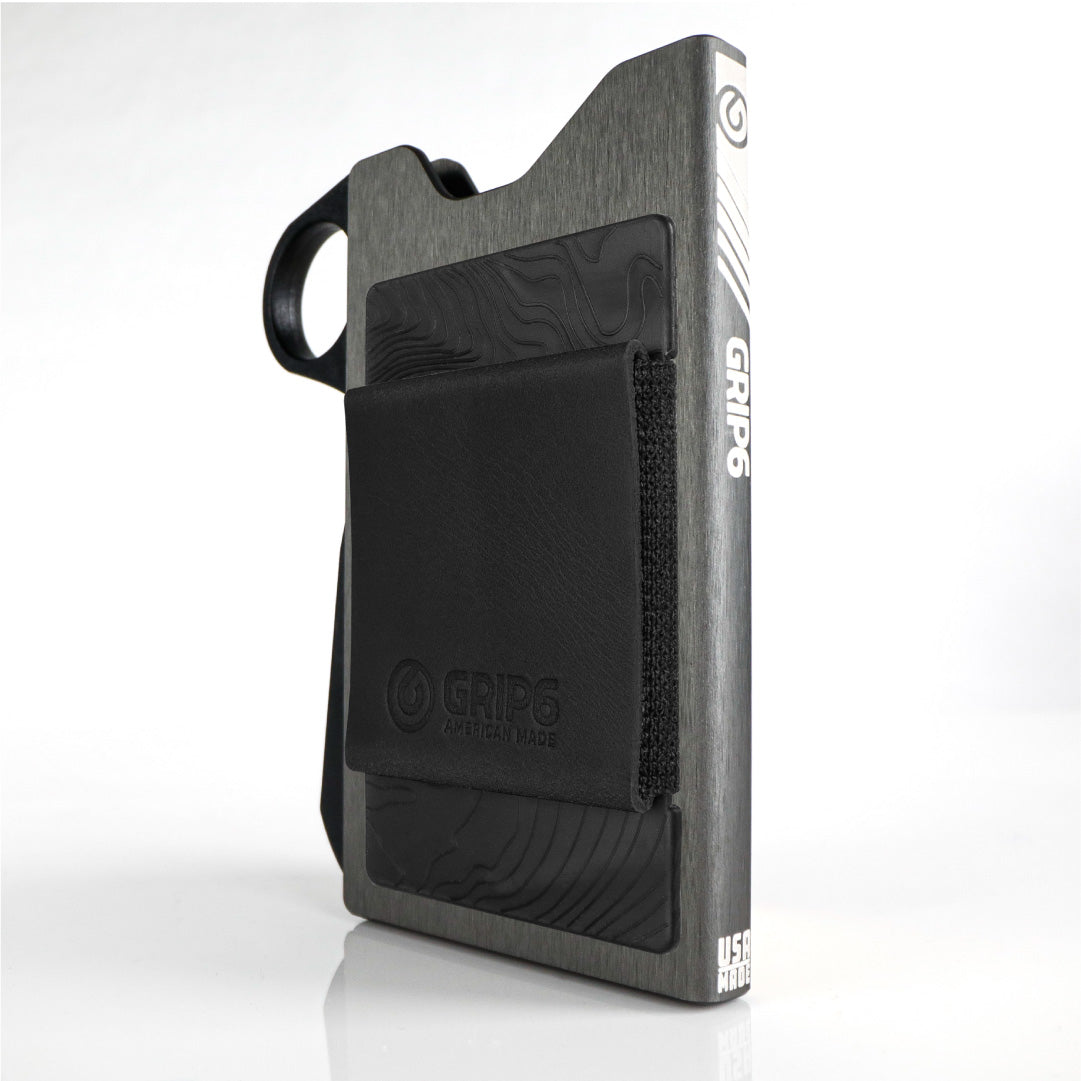 Gunmetal Grip6 Wallet - no Loop / Brown Money Band