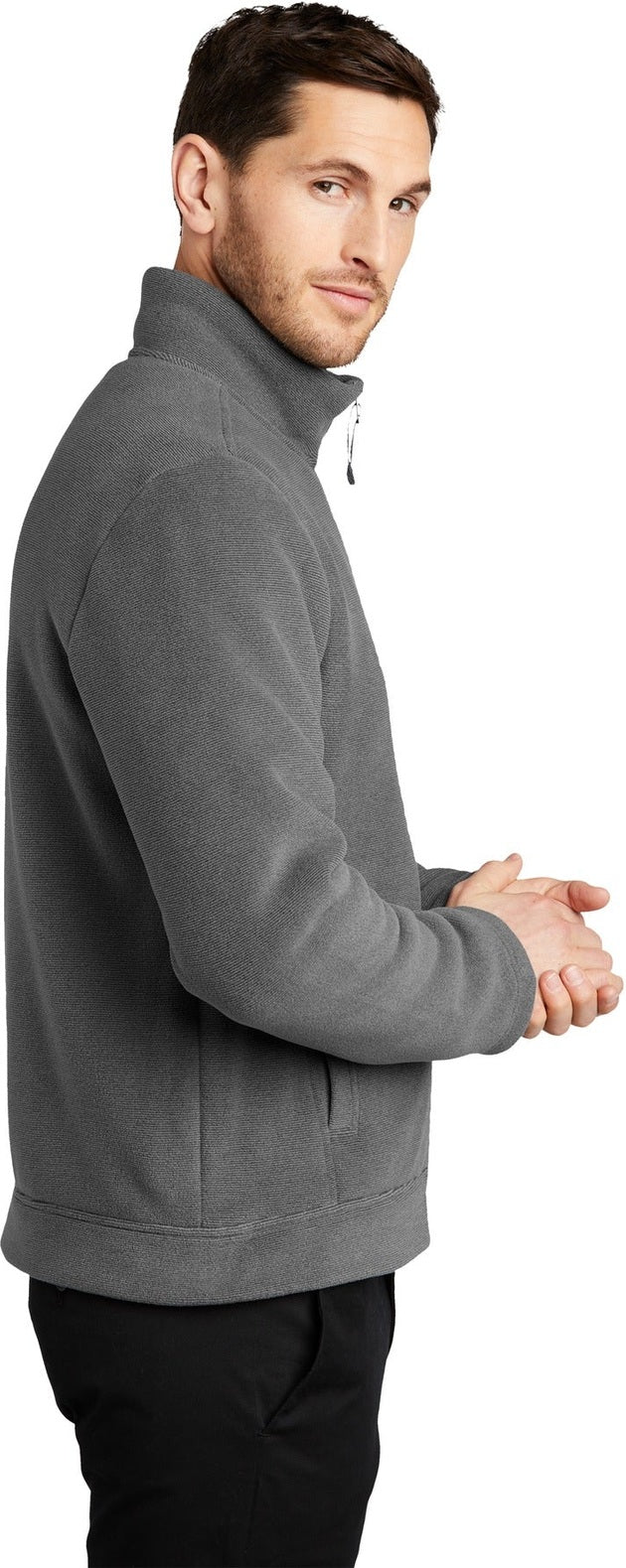 Gust Gy/Str Gy Port Authority Ultra Warm Brushed Fleece Jacket. F211