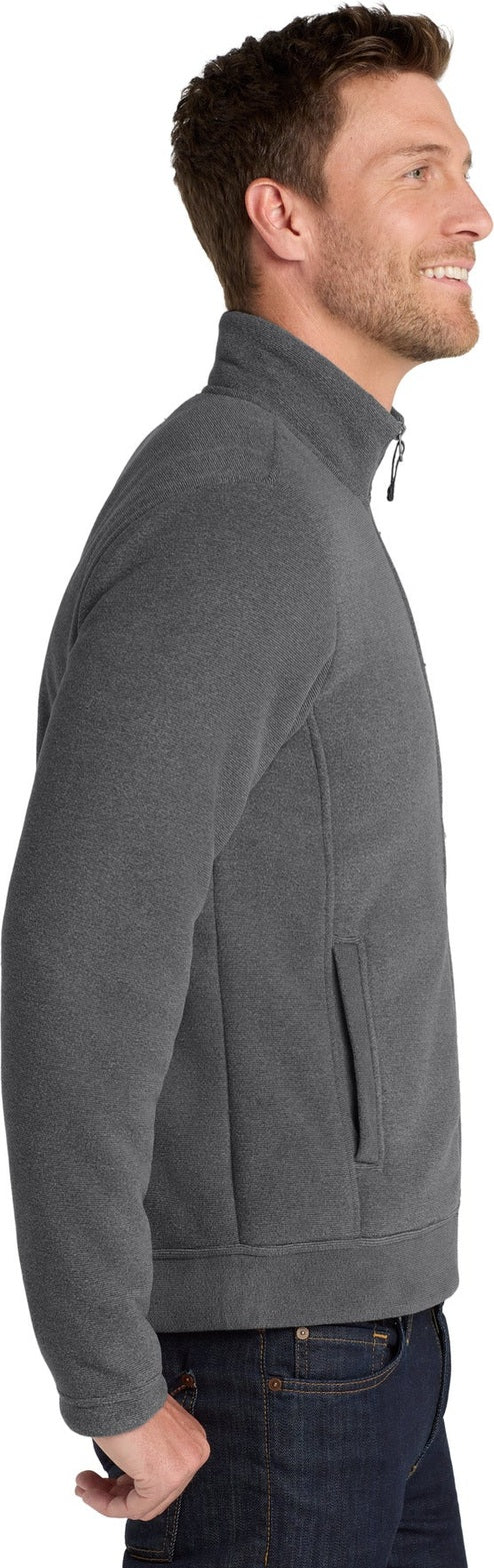 Gust Gy/Str Gy Port Authority Ultra Warm Brushed Fleece Jacket. F211