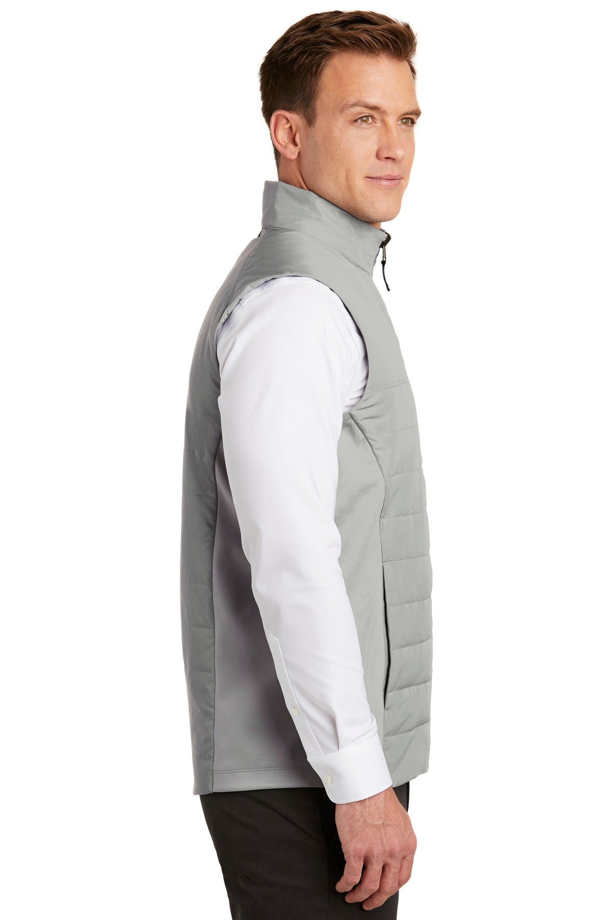 Gusty Grey Port Authority Collective Insulated Vest. J903