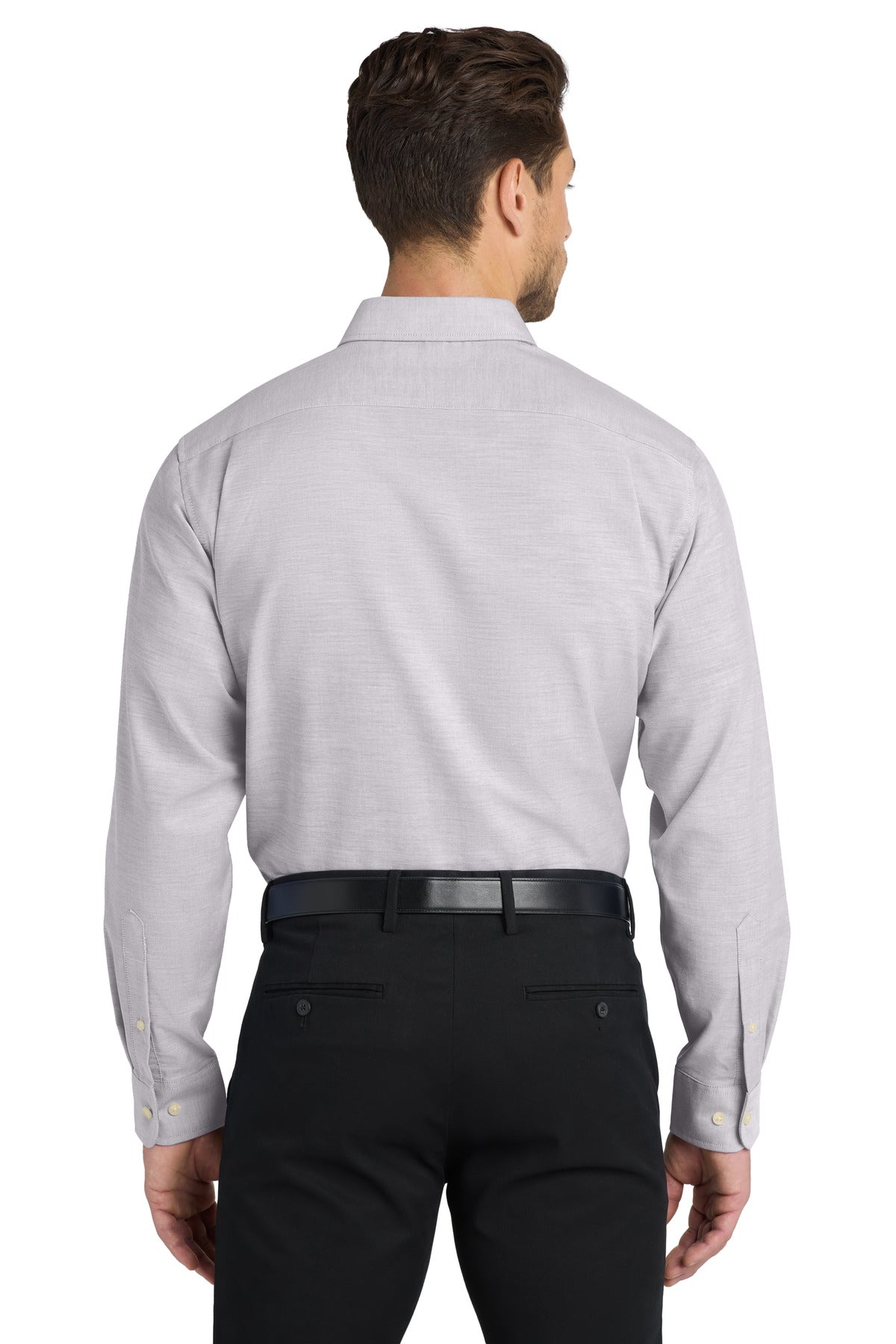Gusty Grey Port Authority SuperPro Oxford Shirt. S658