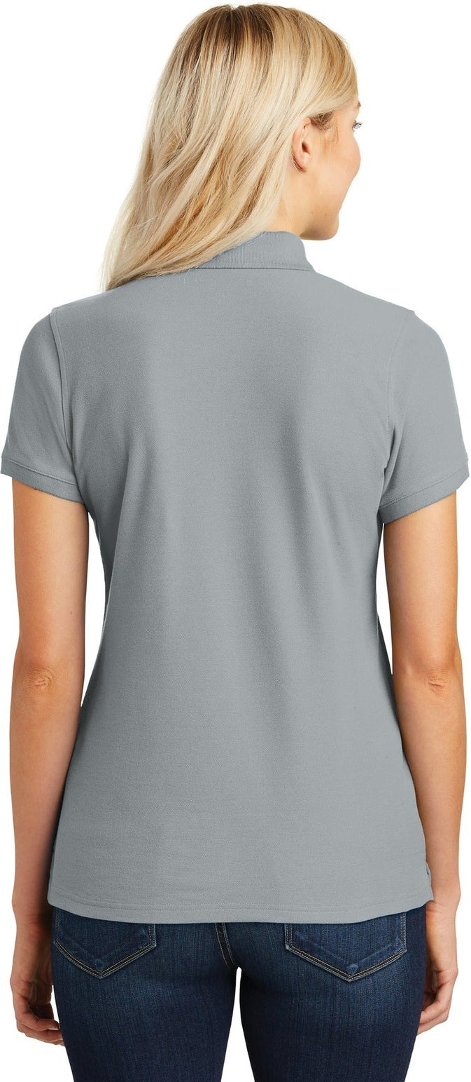 Gusty Grey Port Authority Women's Core Classic Pique Polo. L100