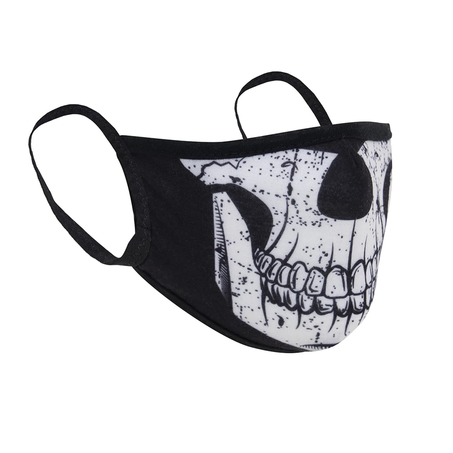 Half Skull Reusable 3-layer Polyester Face Mask