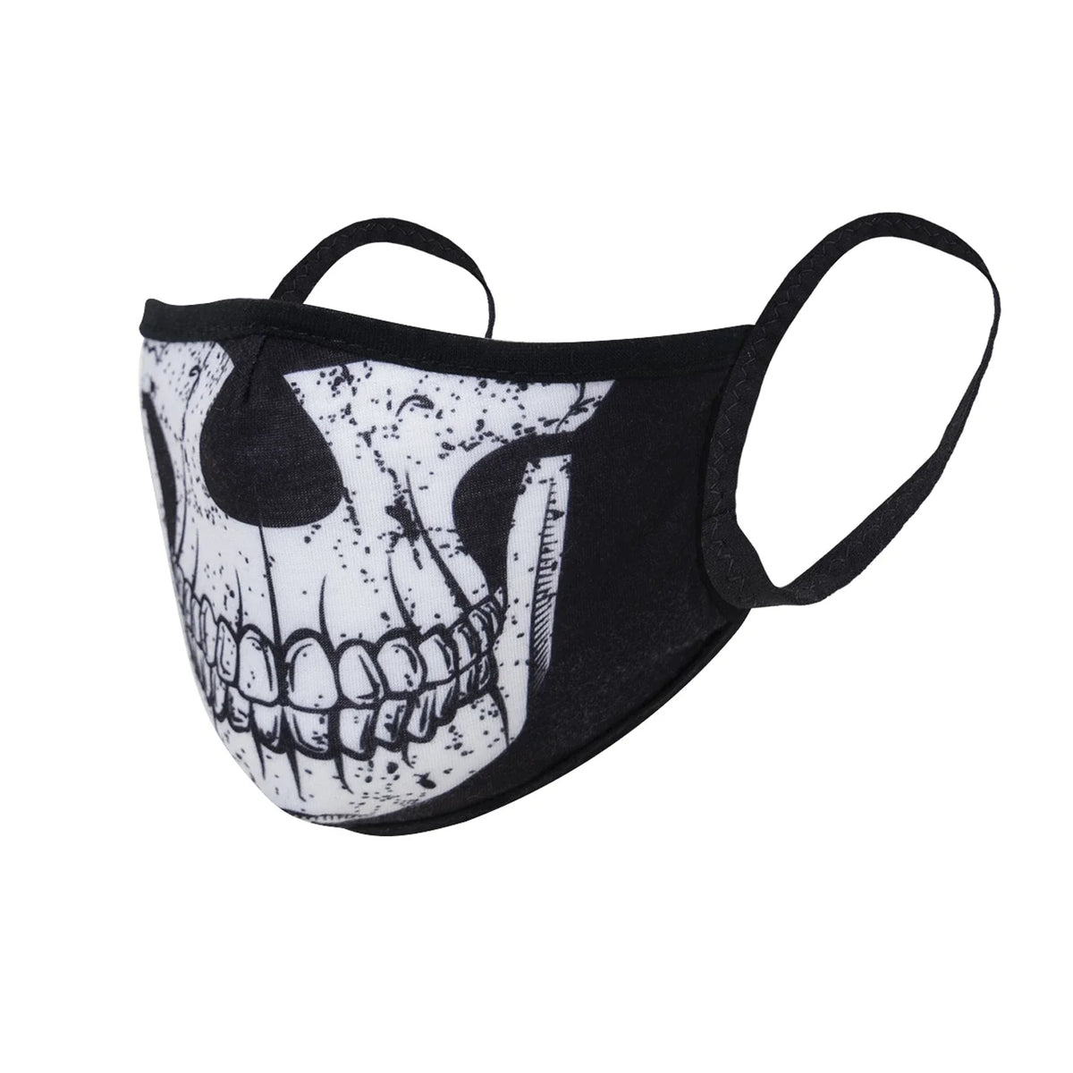 Half Skull Reusable 3-layer Polyester Face Mask