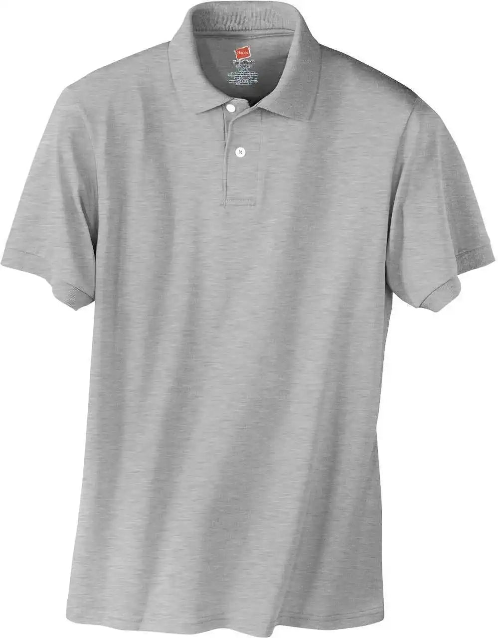 Hanes 054x Ecosmart 5.2 Ounce Jersey Knit Sport Shirt Light Steel