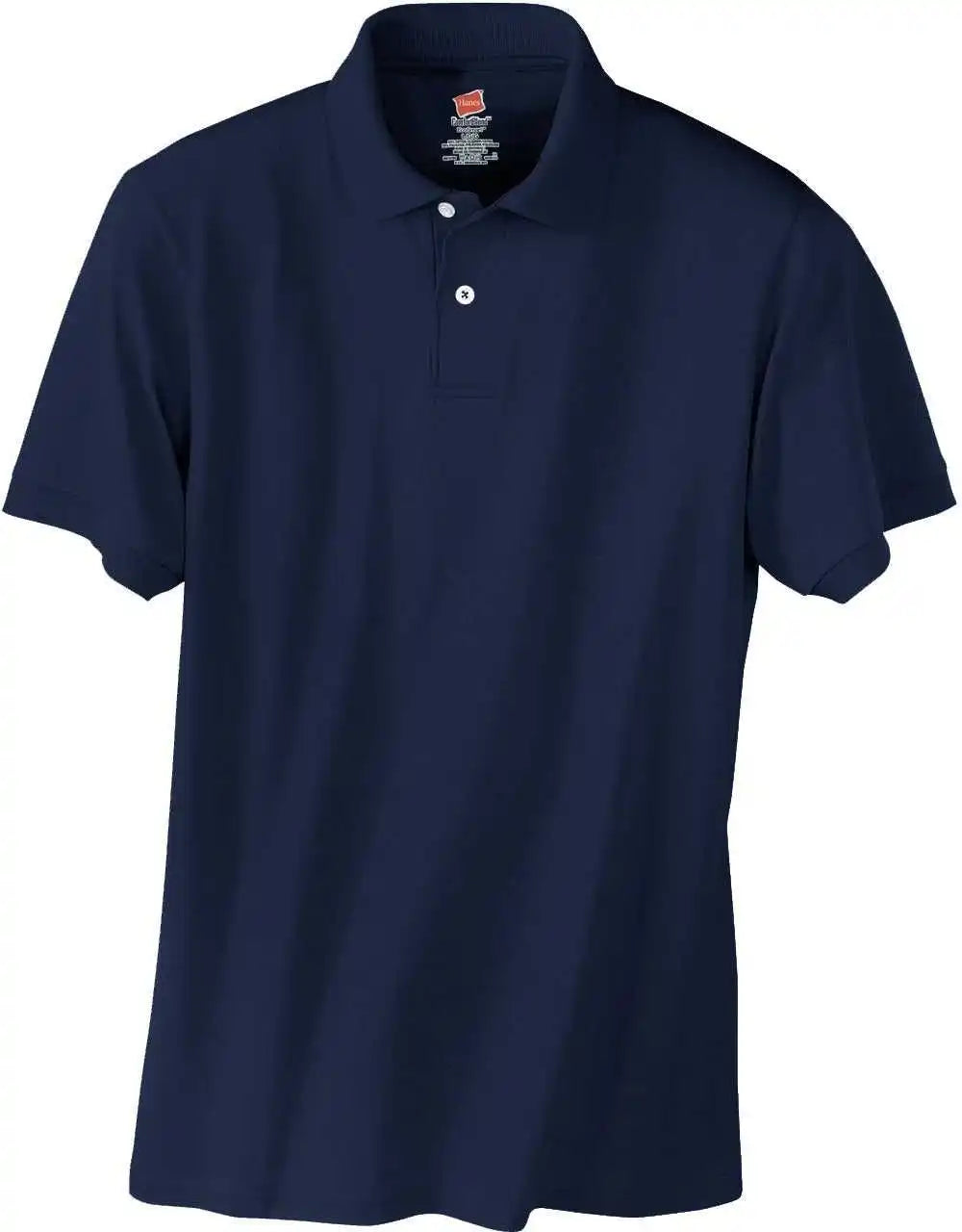 Hanes 054x Ecosmart 5.2 Ounce Jersey Knit Sport Shirt Navy