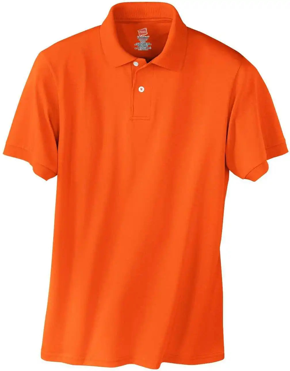 Hanes 054x Ecosmart 5.2 Ounce Jersey Knit Sport Shirt Orange