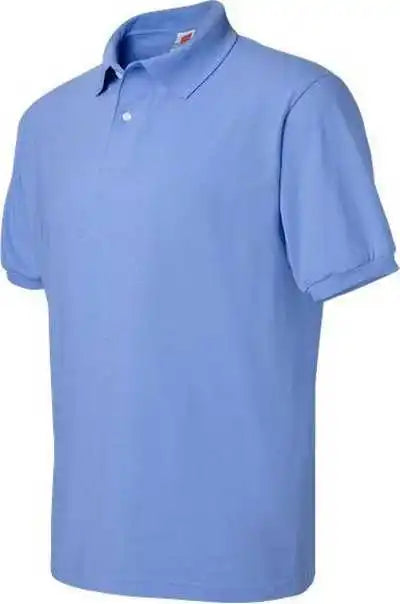 Hanes 054x Ecosmart Jersey Polo Carolina Blue