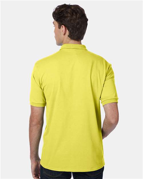 Hanes 054x Ecosmart Jersey Polo - Yellow