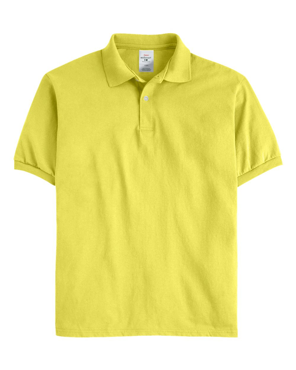 Hanes 054x Ecosmart Jersey Polo - Yellow