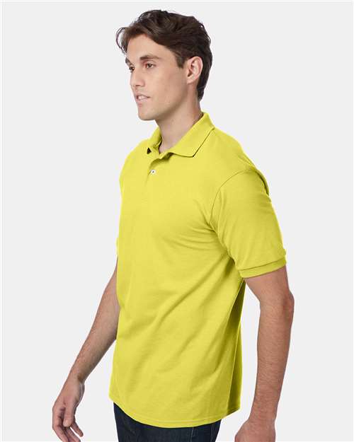 Hanes 054x Ecosmart Jersey Polo - Yellow