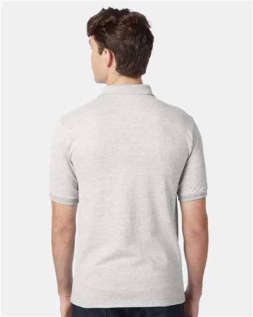 Hanes 054x Ecosmart® Jersey Polo - Ash