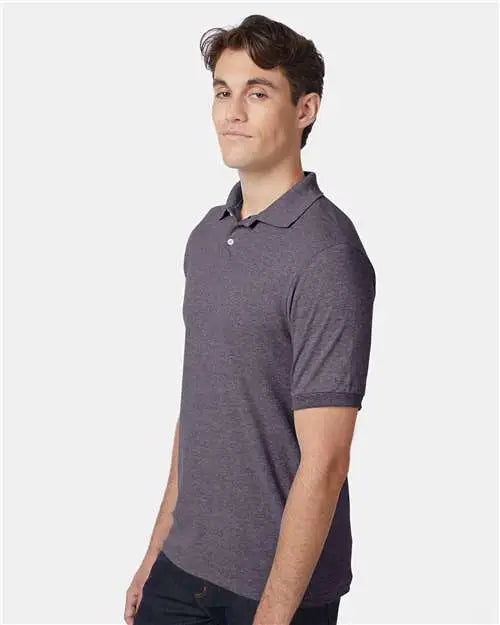 Hanes 054x Ecosmart® Jersey Polo - Charcoal Heather