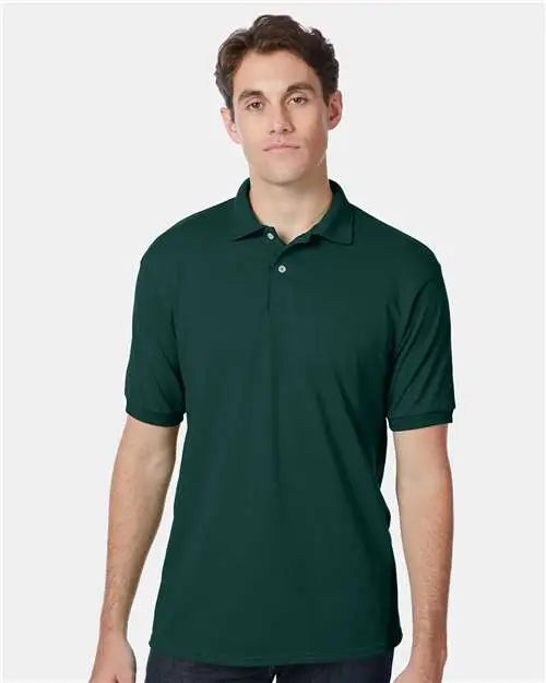 Hanes 054x Ecosmart® Jersey Polo - Deep Forest