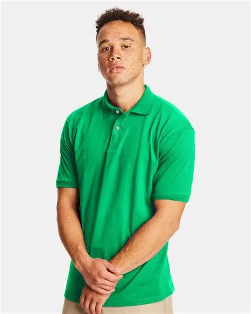 Hanes 054x Ecosmartâ Jersey Polo - Kelly
