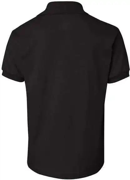 Hanes 054y Youth Ecosmart Jersey Polo Black