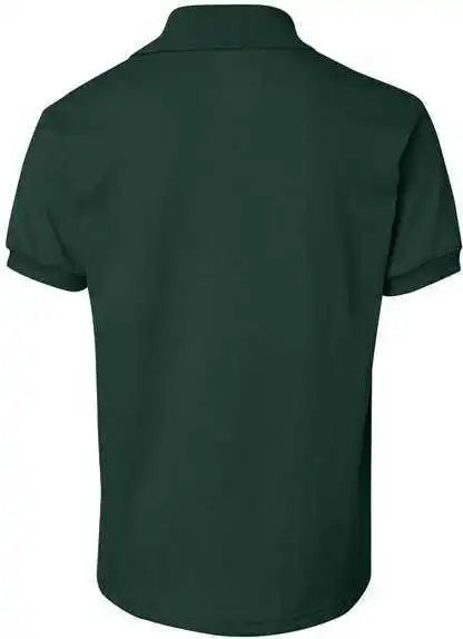 Hanes 054y Youth Ecosmart Jersey Polo - Deep Forest
