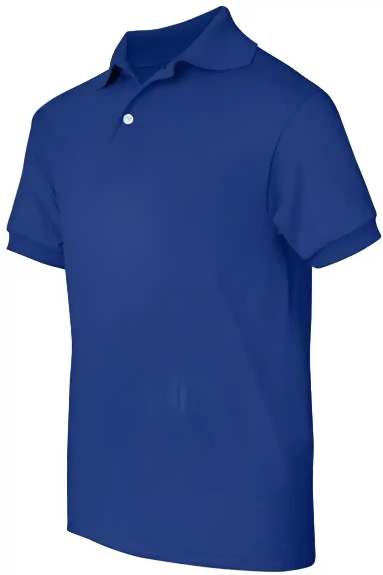 Hanes 054y Youth Ecosmart Jersey Polo Deep Royal