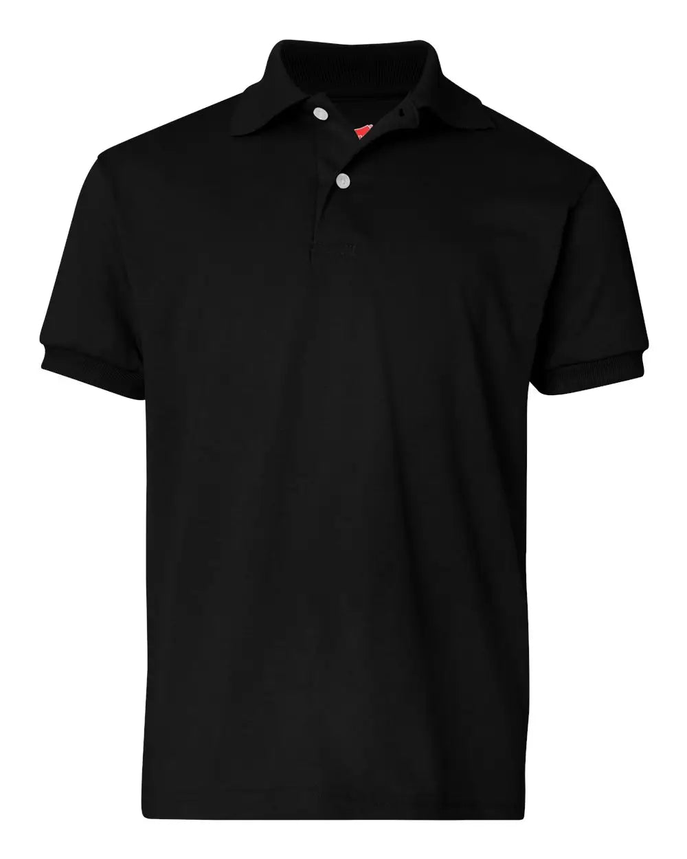 Hanes 054y Youth Ecosmart® Jersey Polo - Black