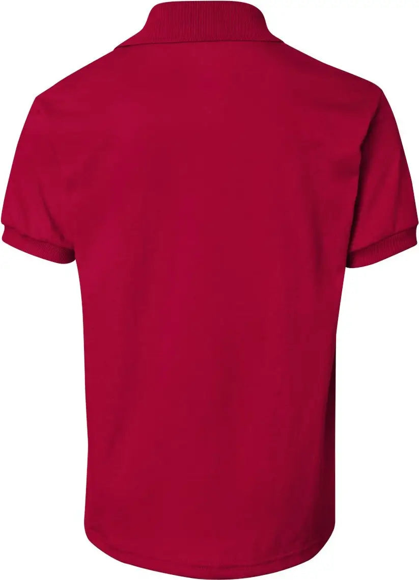 Hanes 054y Youth Ecosmart® Jersey Polo - Deep Red