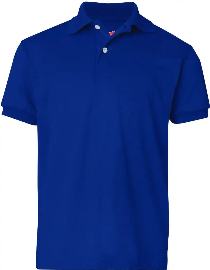 Hanes 054y Youth Ecosmart® Jersey Polo - Deep Royal - Xs
