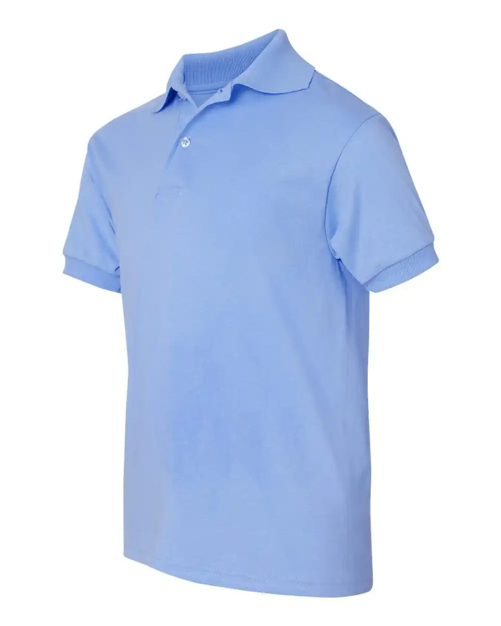 Hanes 054y Youth Ecosmart® Jersey Polo - Light Blue - Xs