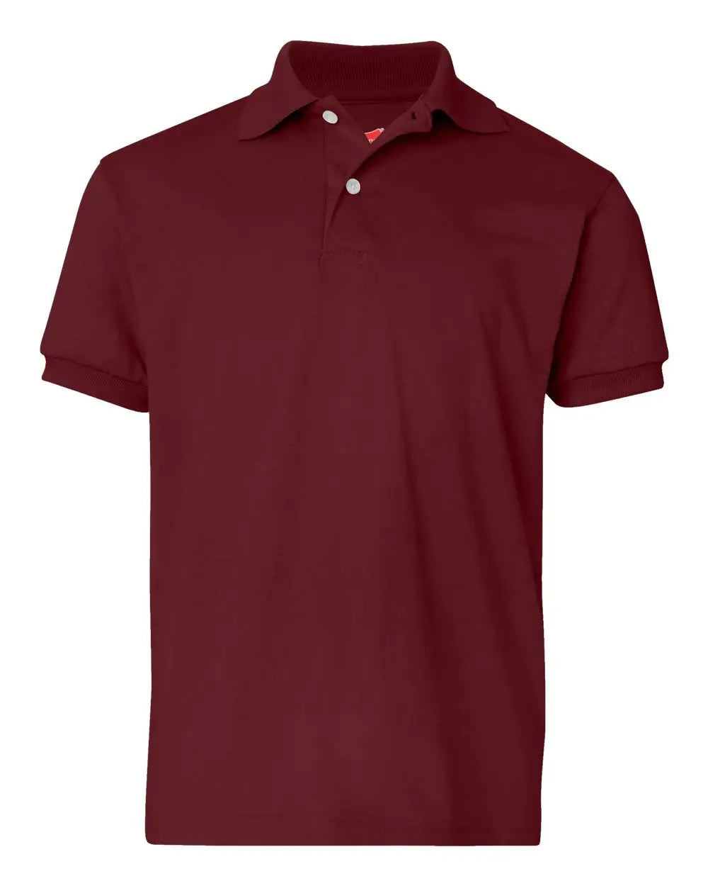 Hanes 054y Youth Ecosmart® Jersey Polo - Maroon