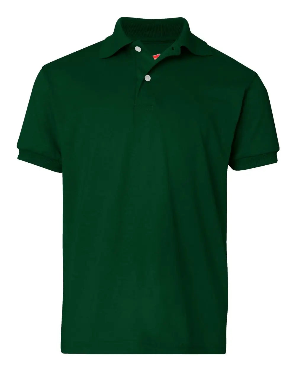 Hanes 054y Youth Ecosmartâ Jersey Polo - Deep Forest
