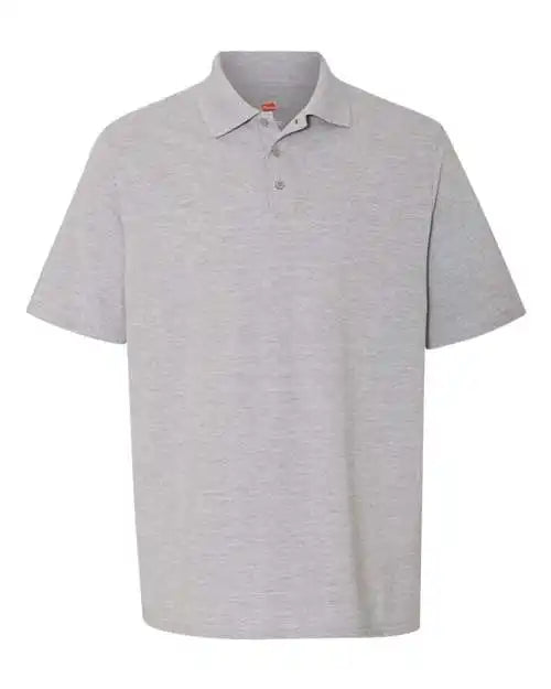 Hanes 055p X-temp Piqu Polo with Fresh Iq - Light Steel