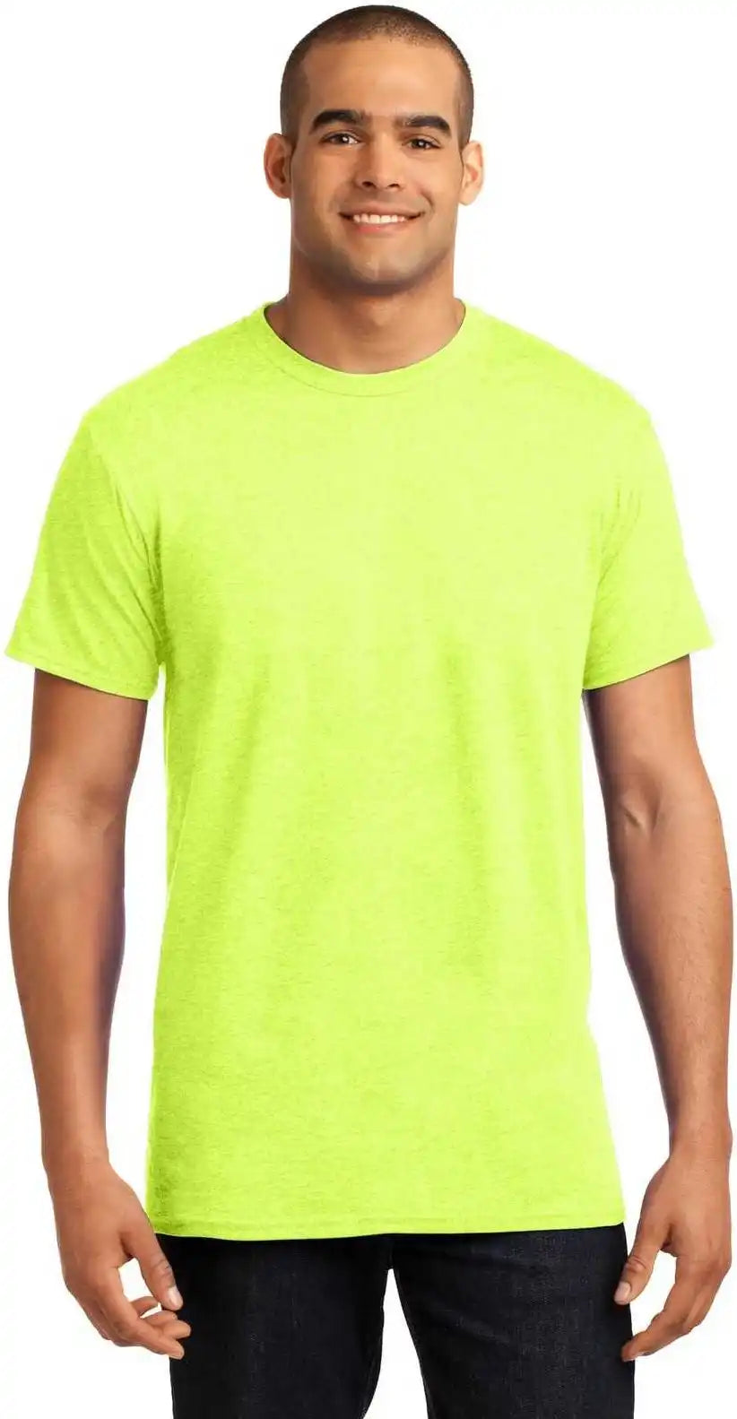 Hanes 4200 X-temp T-shirt - Neon Lemon Heather
