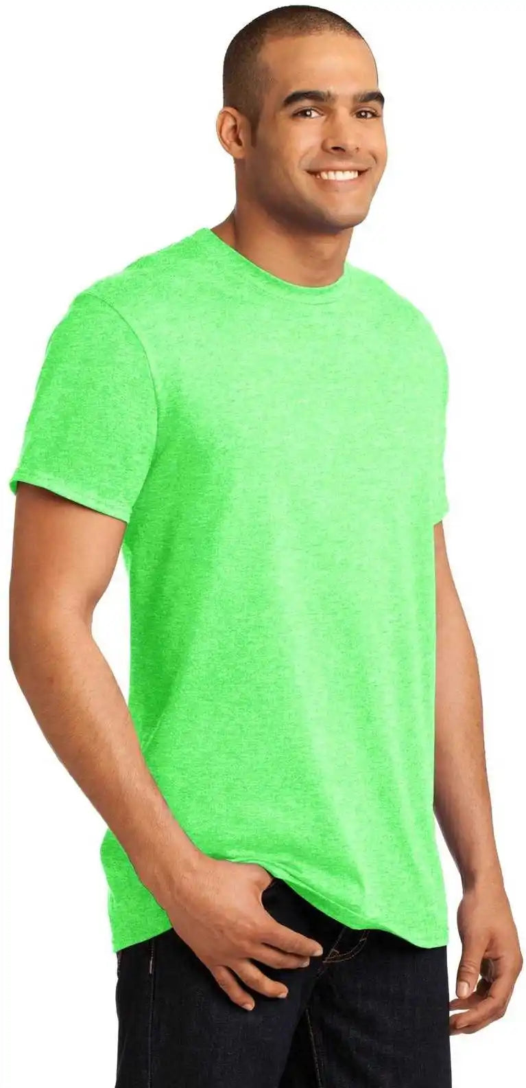 Hanes 4200 X-temp T-shirt - Neon Lime Heather