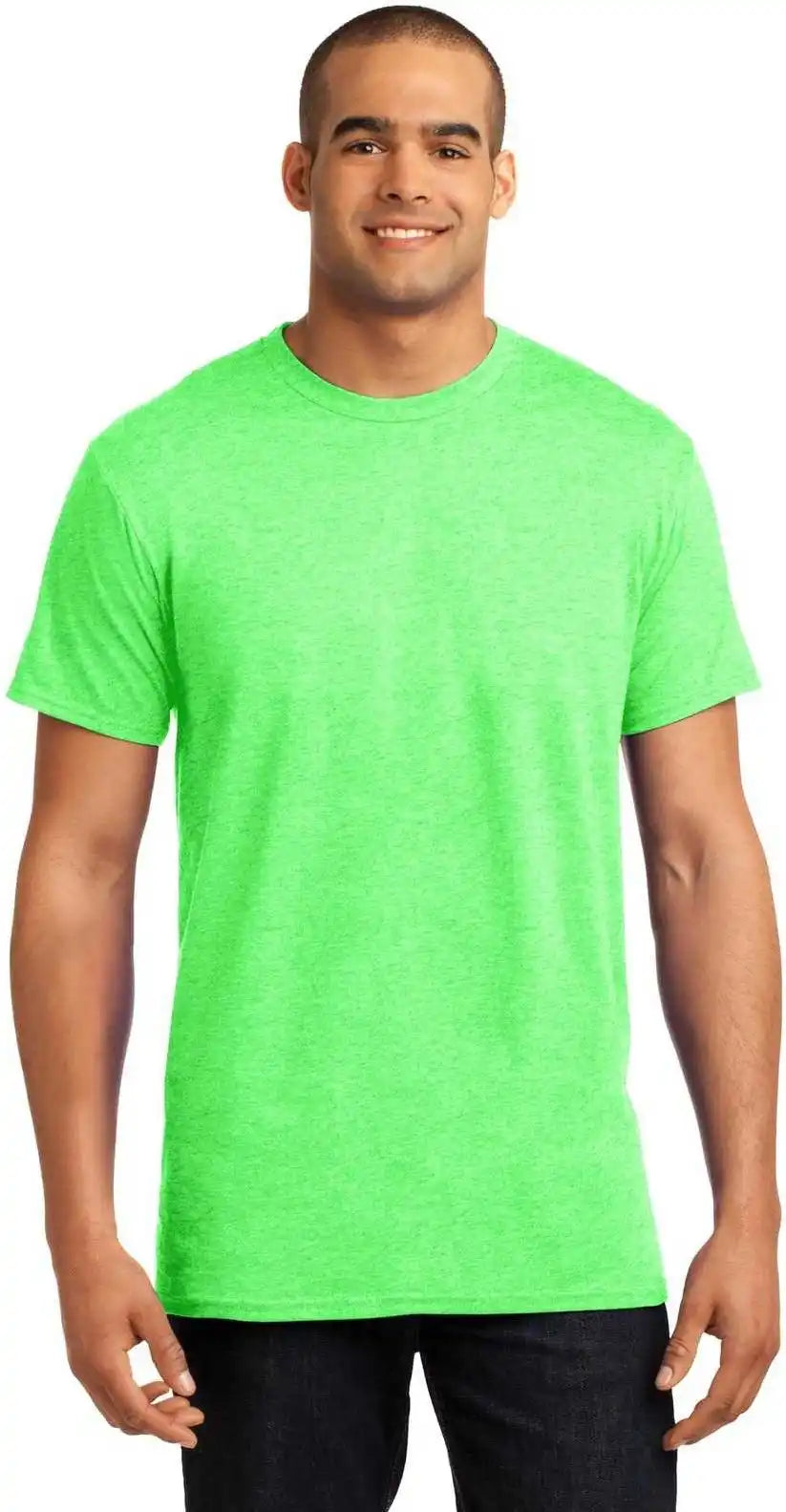Hanes 4200 X-temp T-shirt - Neon Lime Heather