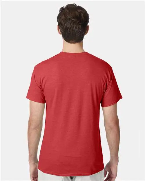 Hanes 42tb Perfect-t Triblend T-shirt - Athletic Red Heather