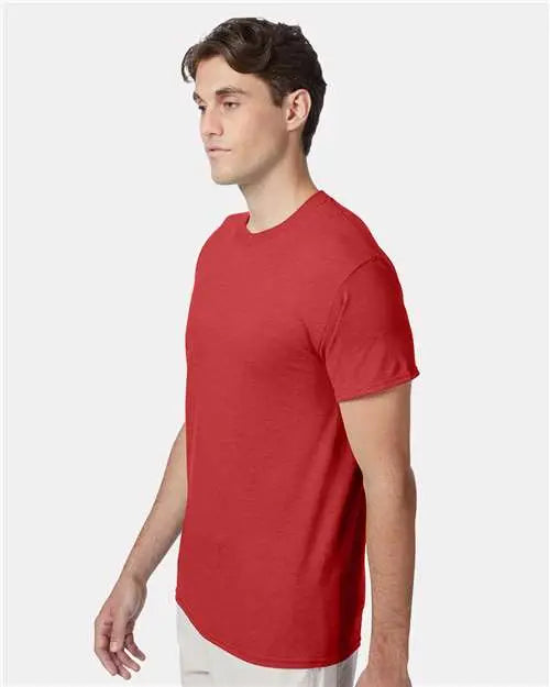Hanes 42tb Perfect-t Triblend T-shirt - Athletic Red Heather