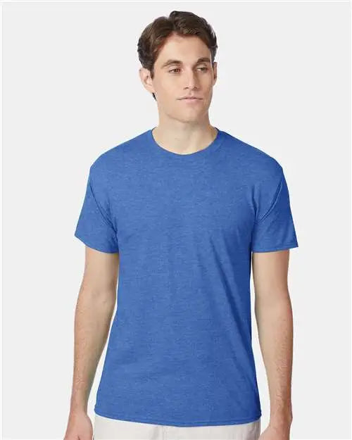 Hanes 42tb Perfect-t Triblend T-shirt - Bonnet Blue Heather