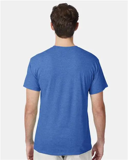Hanes 42tb Perfect-t Triblend T-shirt - Bonnet Blue Heather