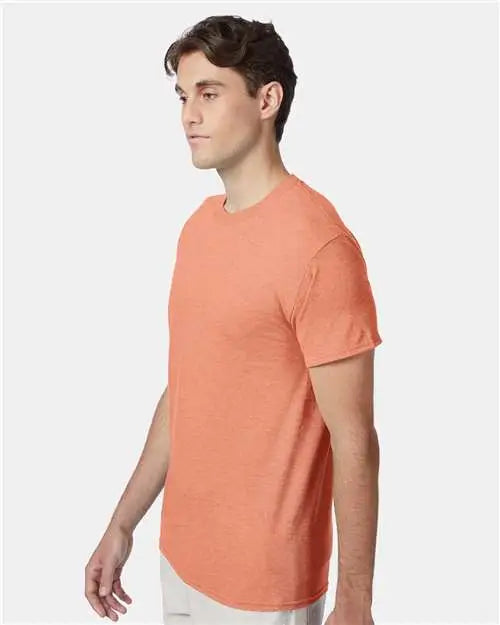 Hanes 42tb Perfect-t Triblend T-shirt - Cantaloupe Heather