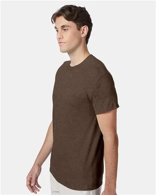 Hanes 42tb Perfect-t Triblend T-shirt - Dark Chocolate Heather