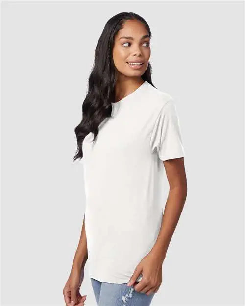 Hanes 42tb Perfect-t Triblend T-shirt - Eco White