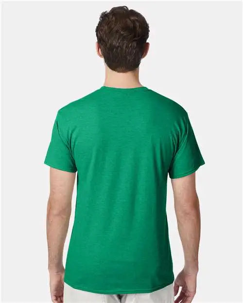 Hanes 42tb Perfect-t Triblend T-shirt - Kelly Green Heather - s