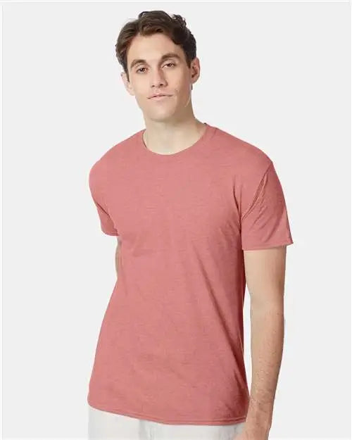 Hanes 42tb Perfect-t Triblend T-shirt - Mauve Heather