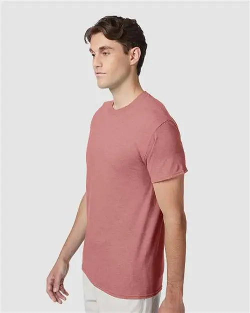 Hanes 42tb Perfect-t Triblend T-shirt - Mauve Heather