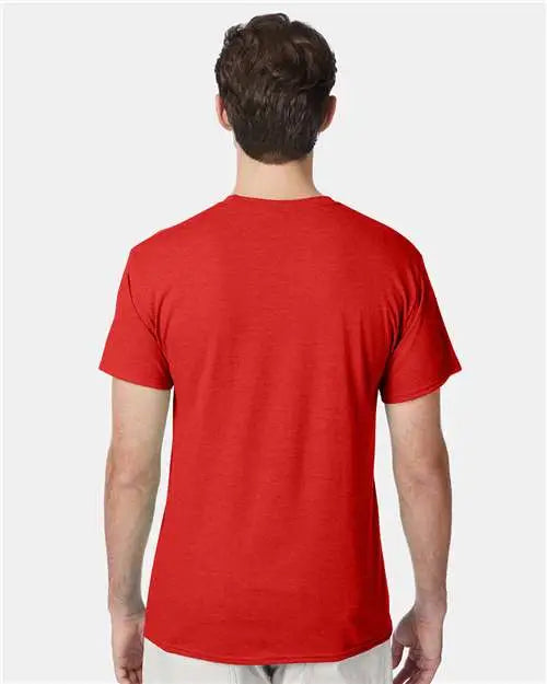 Hanes 42tb Perfect-t Triblend T-shirt - Poppy Red Heather