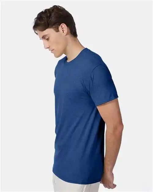 Hanes 42tb Perfect-t Triblend T-shirt - Regal Navy Heather