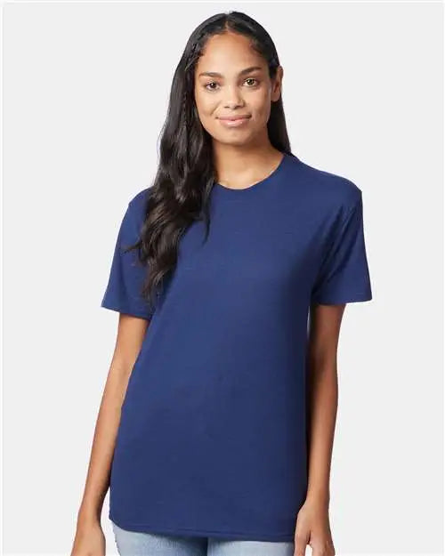 Hanes 42tb Perfect-t Triblend T-shirt - Solid Navy
