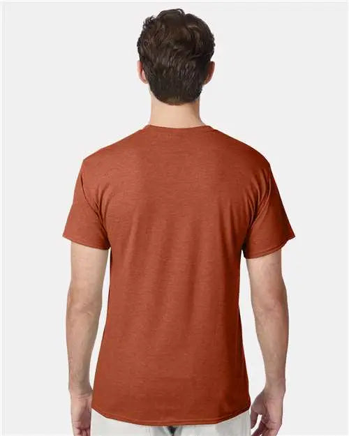 Hanes 42tb Perfect-t Triblend T-shirt - Texas Orange Heather