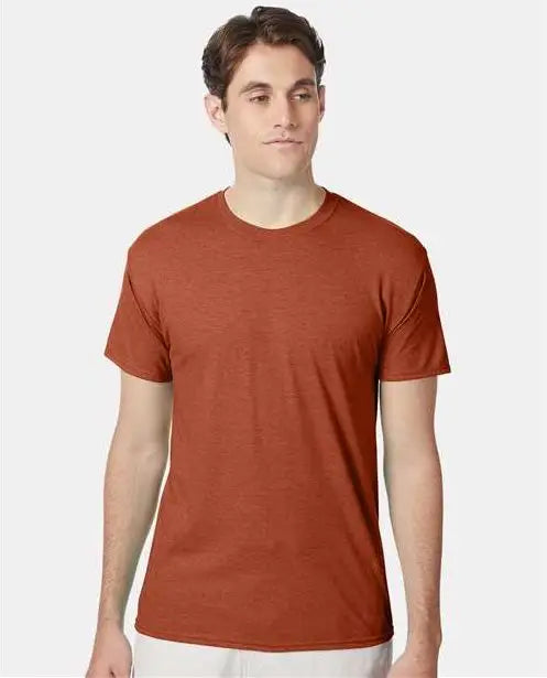 Hanes 42tb Perfect-t Triblend T-shirt - Texas Orange Heather - s