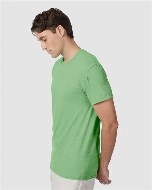 Hanes 42tb Perfect-t Triblend T-shirt - True Green Heather