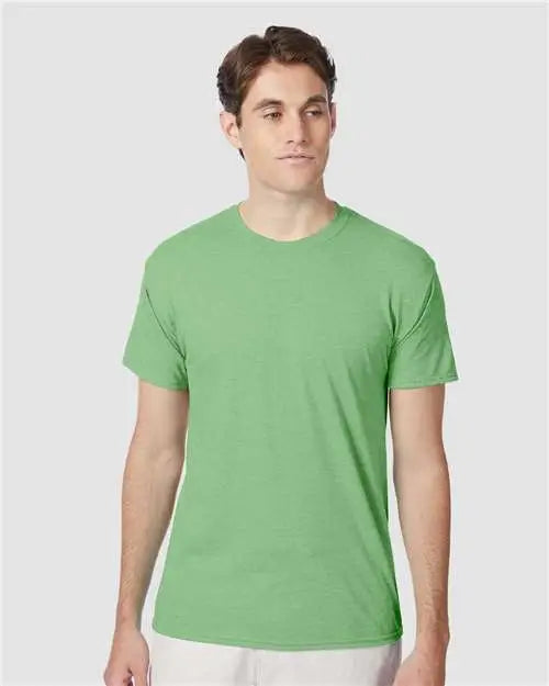 Hanes 42tb Perfect-t Triblend T-shirt - True Green Heather