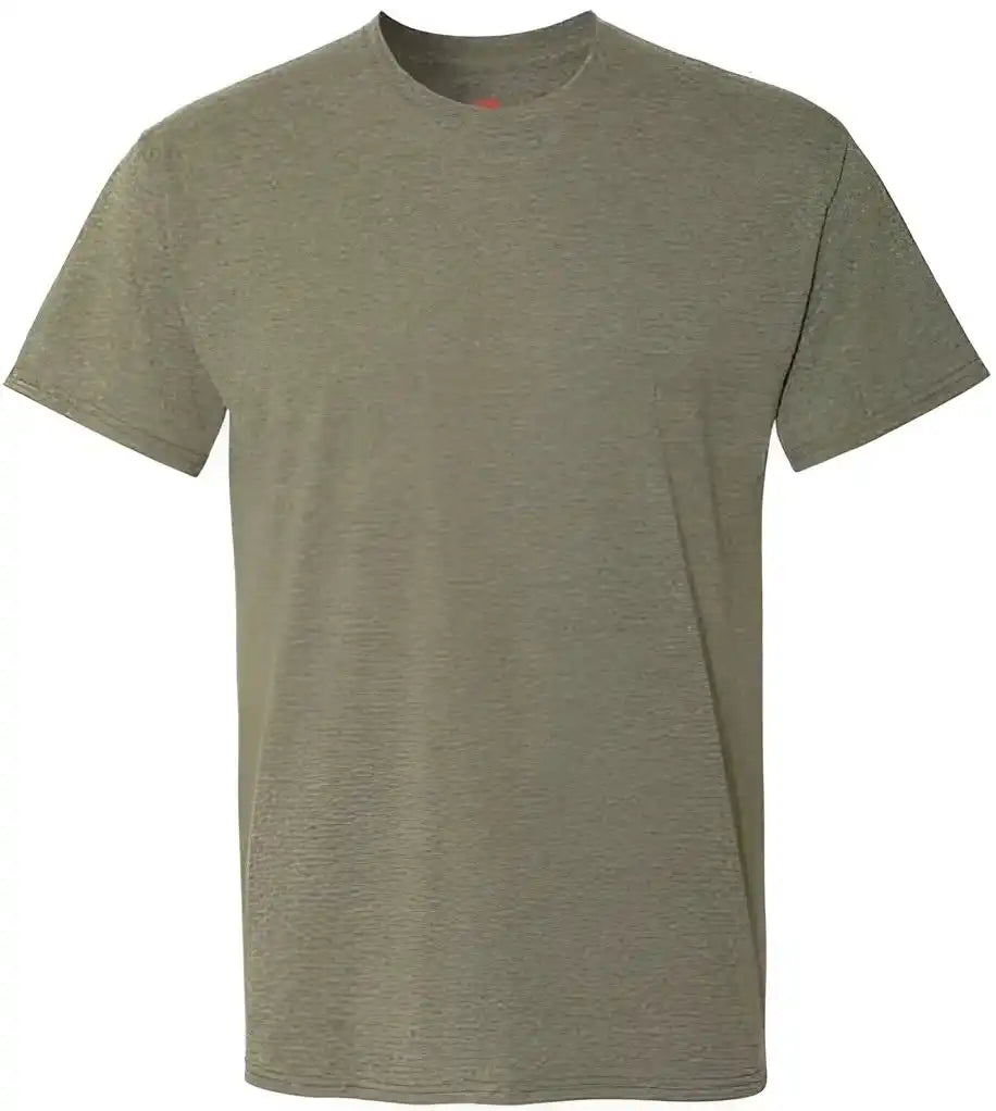 Hanes 42tb Perfect t Triblend Short Sleeve Shirt Military Green